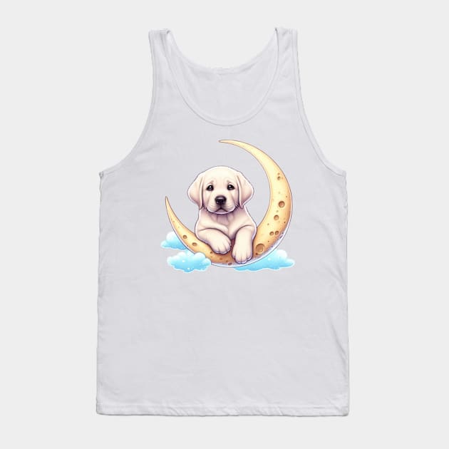 Lunar Lab: Adventures Beyond, Dog Lover and Dog Owner Tank Top by Unboxed Mind of J.A.Y LLC 